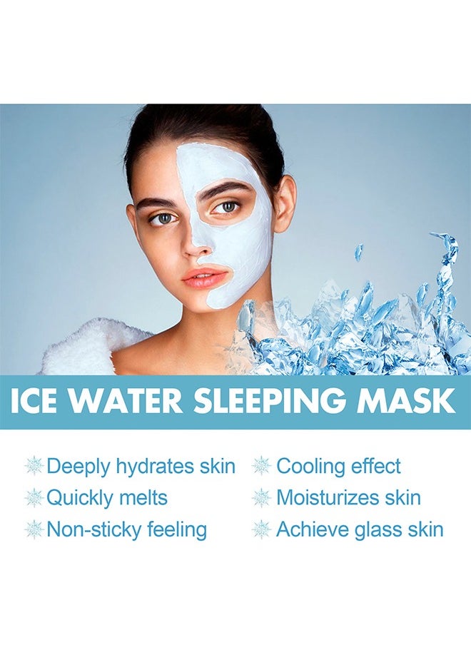 West&Month Moisturizing Hydrating Ice Water Sleeping Mask - Jelly Mask Shrinks Pores Rejuvenates Brightens Skin Refreshes and Moisturizes 100g  - Image 5