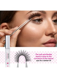 Calailis False Eyelash, Eye Makeup Lash 3D Faux Mink Fake Eyelash Long Natural Eyelashes 3 Pairs With 5G False Eyelash Glue (Cs01)  - Image 5