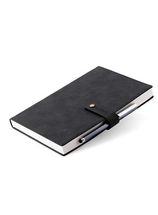Refillable Writing Journals Notebook,A5 Ruled Magnetic Faux Leather Hardcover Notebook for Men and Women, Great Gift for Business School Travel Personal - view 2