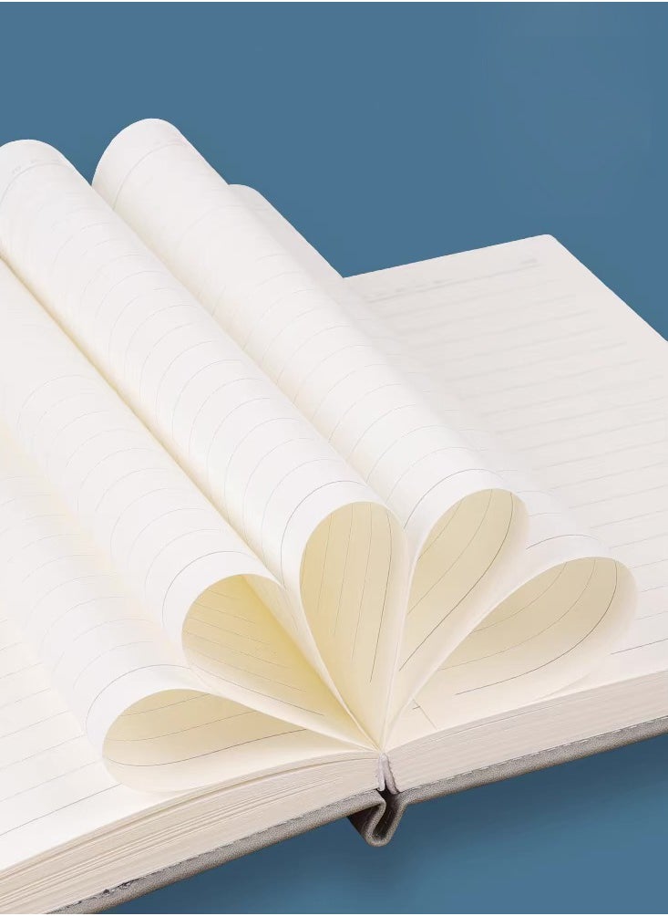 LYNLYN Refillable Writing Journals Notebook,A5 Ruled Magnetic Faux Leather Hardcover Notebook for Men and Women, Great Gift for Business School Travel Personal  - Image 4