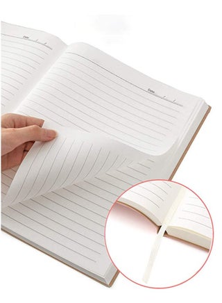 Refillable Writing Journals Notebook,A5 Ruled Magnetic Faux Leather Hardcover Notebook for Men and Women, Great Gift for Business School Travel Personal - view 3