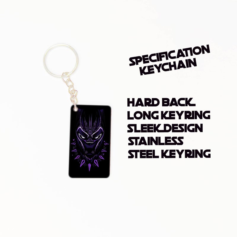 OUTFITQUE OUTFITQUE Premium (Pack of 2) Anime-150 Printed Long Keychain For Bike, Scooty, Car, MDF Keyholder - Image 2