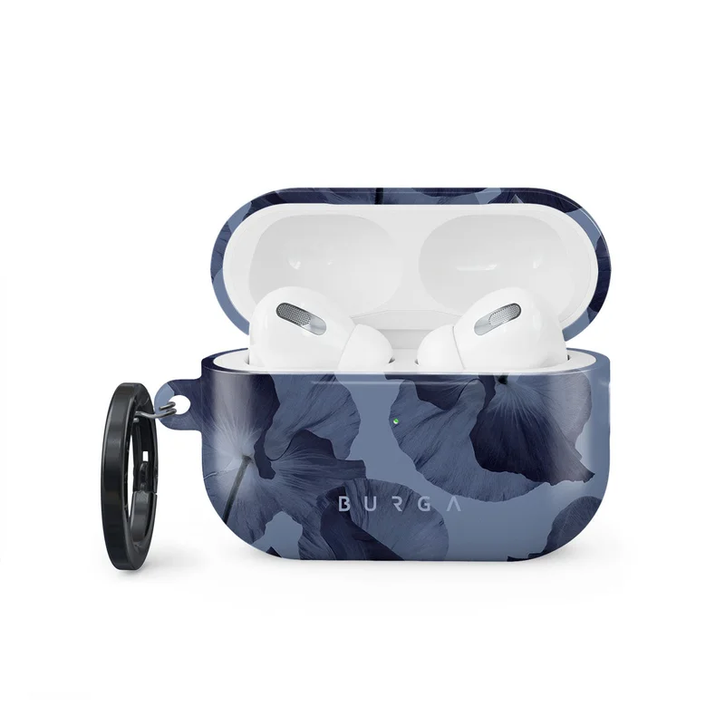 بورجا جراب حماية أنيق لسماعات آبل إيربودز برو ، غطاء بشحن مرئي لـ ، مقاوم للخدش والصدمات