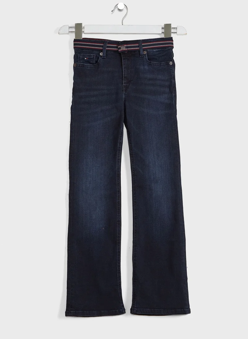 TOMMY HILFIGER Youth Slouchy Flare Striped Jeans