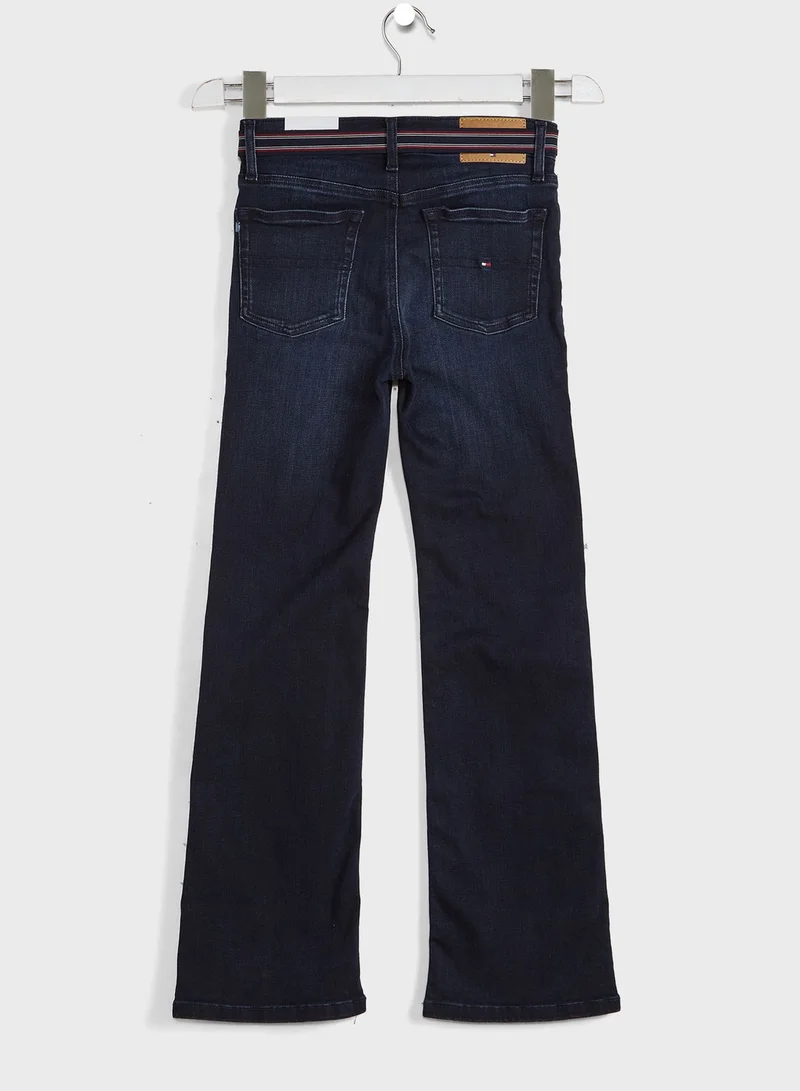 TOMMY HILFIGER Youth Slouchy Flare Striped Jeans