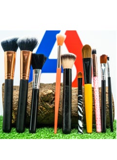 Abou Yousef Style Makeup Brushes Set 10Pcs - Multi Color  - Image 5