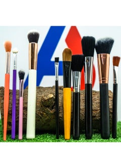 Abou Yousef Style Makeup Brushes Set 10Pcs - Multi Color  - Image 2