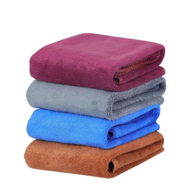 Showstopper Super Soft Microfiber Hand Towels - Ultra Absorbent, Lint-Free, Scratch-Free, Quick-Dry, 350 GSM, Gym & Workout Towels, 4 (Set of 4, 40cm X 40cm) - Image 1