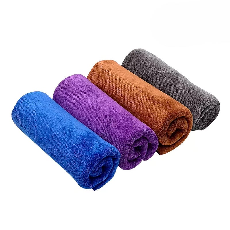 Showstopper Super Soft Microfiber Hand Towels - Ultra Absorbent, Lint-Free, Scratch-Free, Quick-Dry, 350 GSM, Gym & Workout Towels, 4 (Set of 4, 40cm X 40cm) - Image 3
