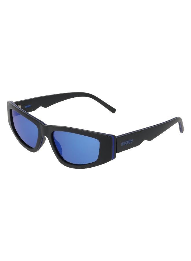 DKNY FULL RIM INJECTED DKNY SUN DK560S 5517 (004) BLACK/BLUE MIRROR - Image 2