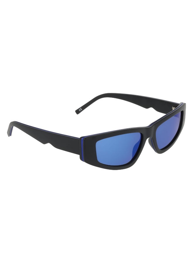 DKNY FULL RIM INJECTED DKNY SUN DK560S 5517 (004) BLACK/BLUE MIRROR - Image 3