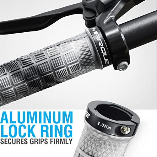 Marque Grapple Mountain Bike Handlebar Grips – Single Lock-On Ring MTB and BMX Bicycle Handle Bar with Non-Slip Grip (Urban Camo) - Image 3
