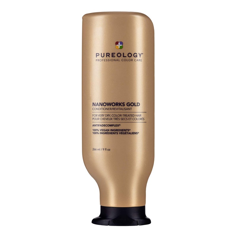 Pureology Nanoworks Gold Conditioner | For Very Dry, Color-Treated Hair | Restores & Strengthens Hair | Sulfate-Free | Vegan | Updated Packaging | 9 Fl. Oz. | - Image 1