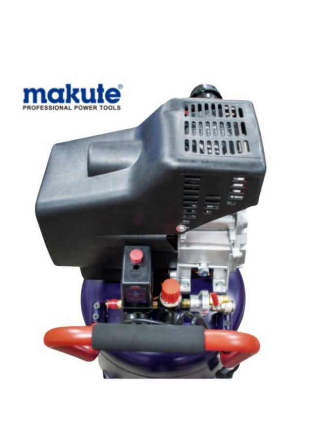 ماكيوت ضاغط هواء عمودي 50 لتر 2 حصان، مضخة هواء كهربائية عالية الضغط 1500 واط، أقصى ضغط 8 بار مع معدل تدفق 195 لتر/الدقيقة، تصميم موفر للمساحة لورش العمل والأدوات الهوائية - AV121-50L - Image 3