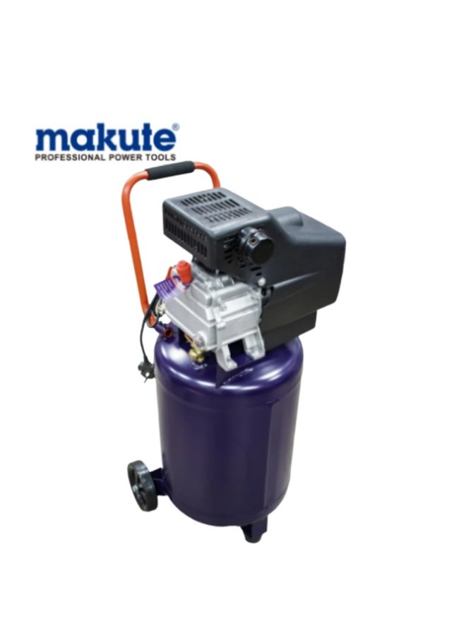 ماكيوت ضاغط هواء عمودي 50 لتر 2 حصان، مضخة هواء كهربائية عالية الضغط 1500 واط، أقصى ضغط 8 بار مع معدل تدفق 195 لتر/الدقيقة، تصميم موفر للمساحة لورش العمل والأدوات الهوائية - AV121-50L - Image 5