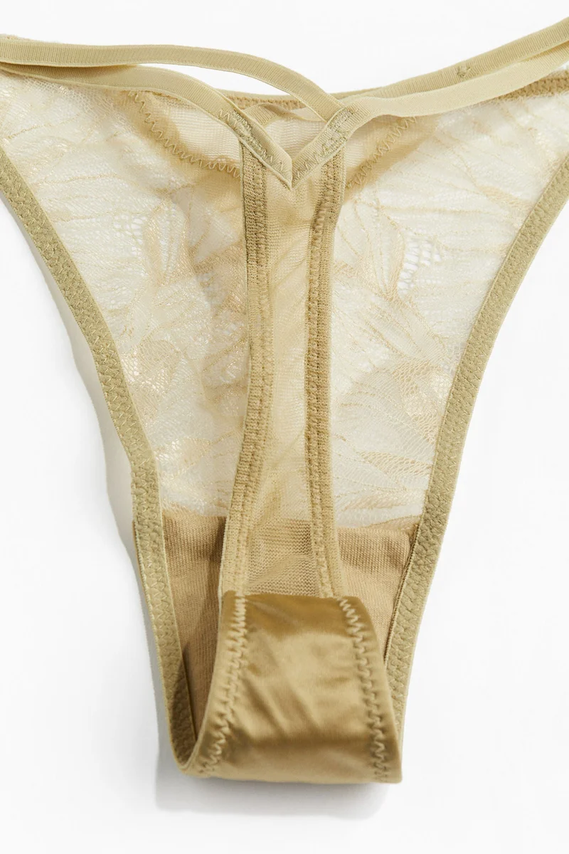 H&M 2-Pack Lace Tanga Thong Briefs