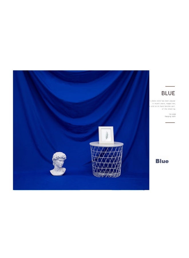 BEIYANG Meter Blue Wide Polyester Cotton Background Cloth For Photography, Thickened Photo And Video Green Screen Studio, Solid Color Background Wall, Chroma Key Cloth, Fill Light, Shooting Prop, Blue Cloth - Image 3