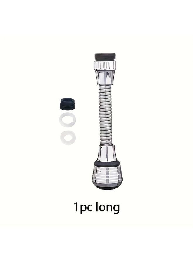 Short Style 2 in 1 High Pressure Water Saver Tap Extender 360 Rotating Spray 3 Modes - Image 2