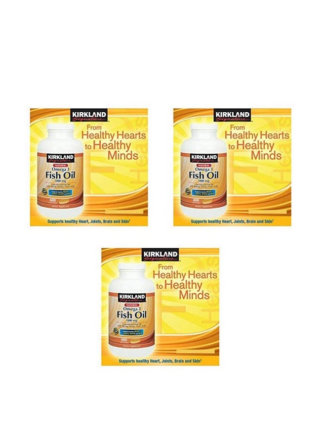 Kirkland Kirkland Signature Fish Oil 1000 mg., 400 Softgels (3 Pack)  - Image 1