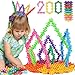 NEOACT 200PCS Building Blocks Kids Educational Building Toys Interlocking Plastic Connect Block Manipulatives for Preschool Kids Aged 3 Creativity Kid Toy Classroom Kindergarten Toys - Image 3