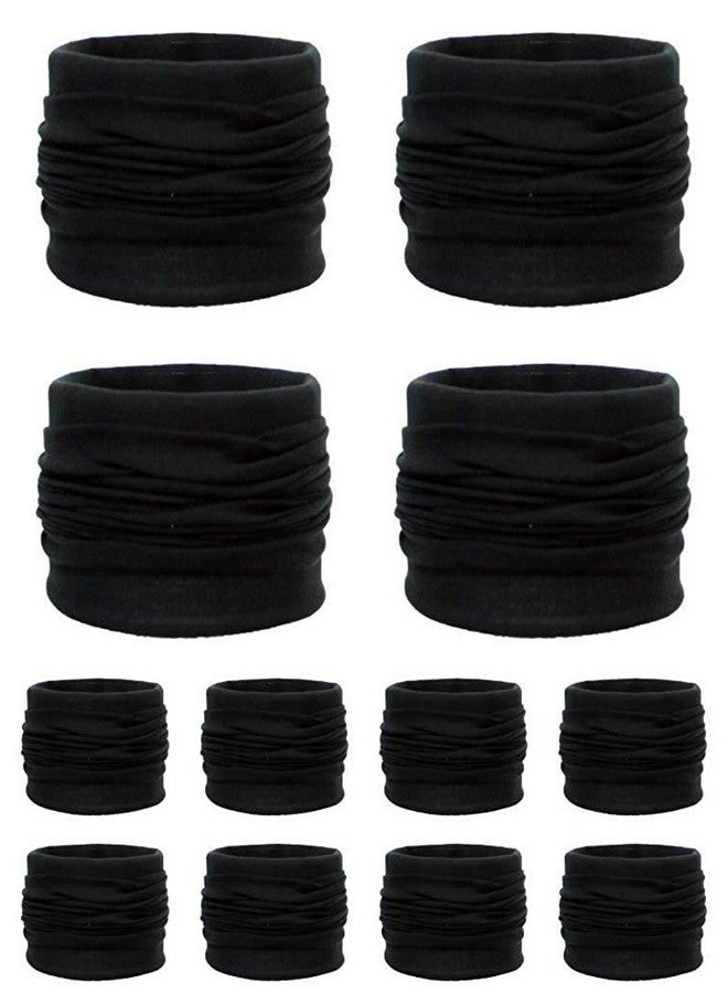 VINSON Malvina Bandana Headwear Fashion Bee Scarf for Men and Women (Black, Free Size) -12 PCS - Image 1