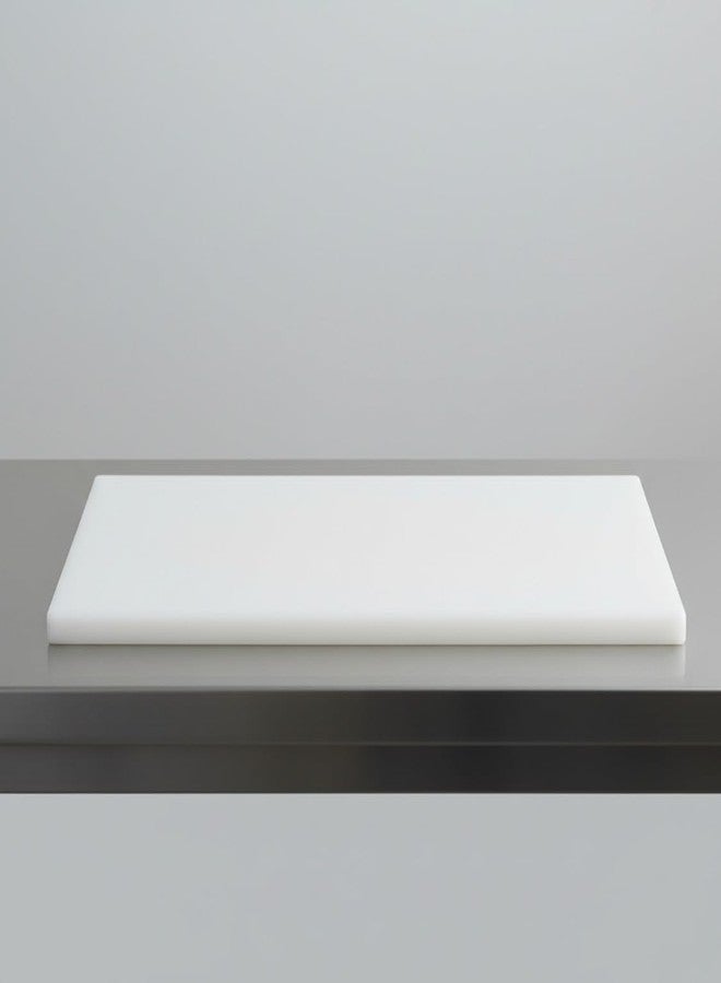 TrueCraftware- 18" x 24" x 1-1/8" White Plastic Utility Cutting Board Extra thick- Non-Skid Thick Plastic Chopping Board Cutting Boards for Meat Vegetables Dishwasher Safe Home Kitchen and Restaurants - Image 4