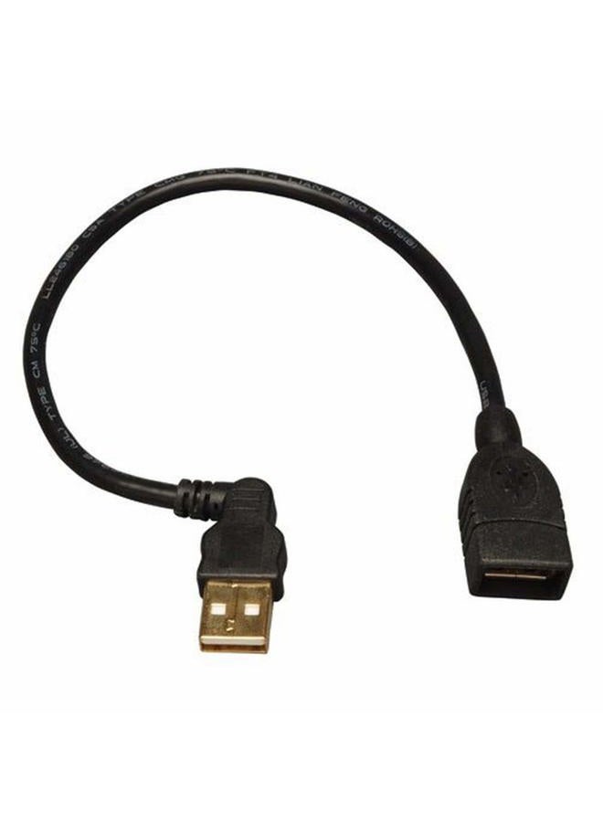 Tripp Lite U005-10I USB A/A 2.0 Extension Cable 10-Inch (USB-A Left-Angle M to USB-A F) - Image 1