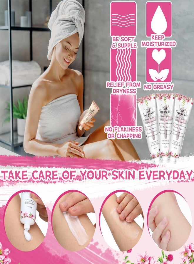 Siifert 48 Pcs Christian Body Lotions Bulk Gifts for Women Breast Cancer Awareness Gifts Inspirational Bible Verse Lotion Mini Travel Christian Religious Hand Cream for Appreciation Women Teacher Mom - Image 4