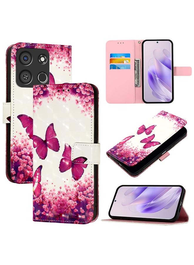 اس-توب جراب هاتف Itel A05s من الجلد بتصميم أفقي ثلاثي الأبعاد - Image 1