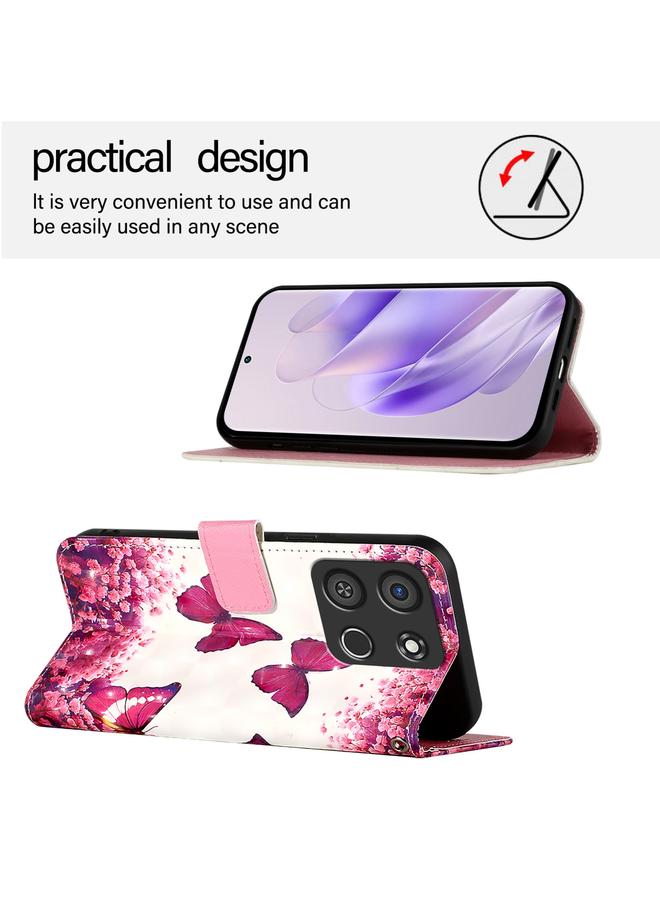 اس-توب جراب هاتف Itel A05s من الجلد بتصميم أفقي ثلاثي الأبعاد - Image 3