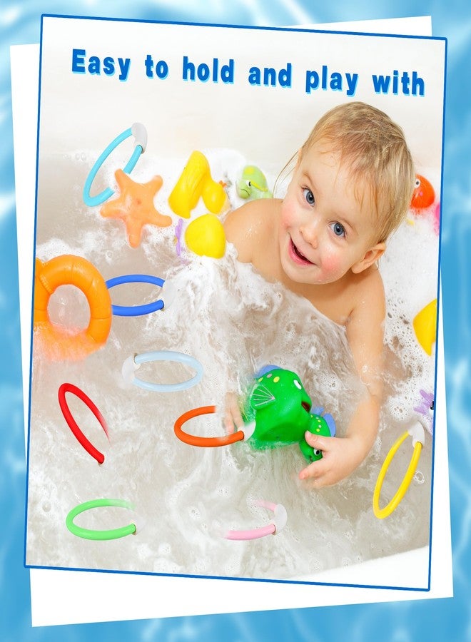 Feradny 16 Pcs Pool Diving Swim Diving Rings Training Dive Swim Water Summer Swimming Pool for Kids Boys Girls Adults, 6 Colors - Image 5