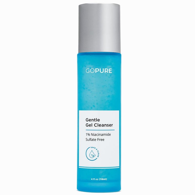goPure Gentle Gel Cleanser - Visibly Brightens the Look of Skin, Gently Cleanses and Clarifies the Appearance, Sulfate-Free Vitamin C Cleanser, Great for All Skin Types - 4 oz. - Image 1