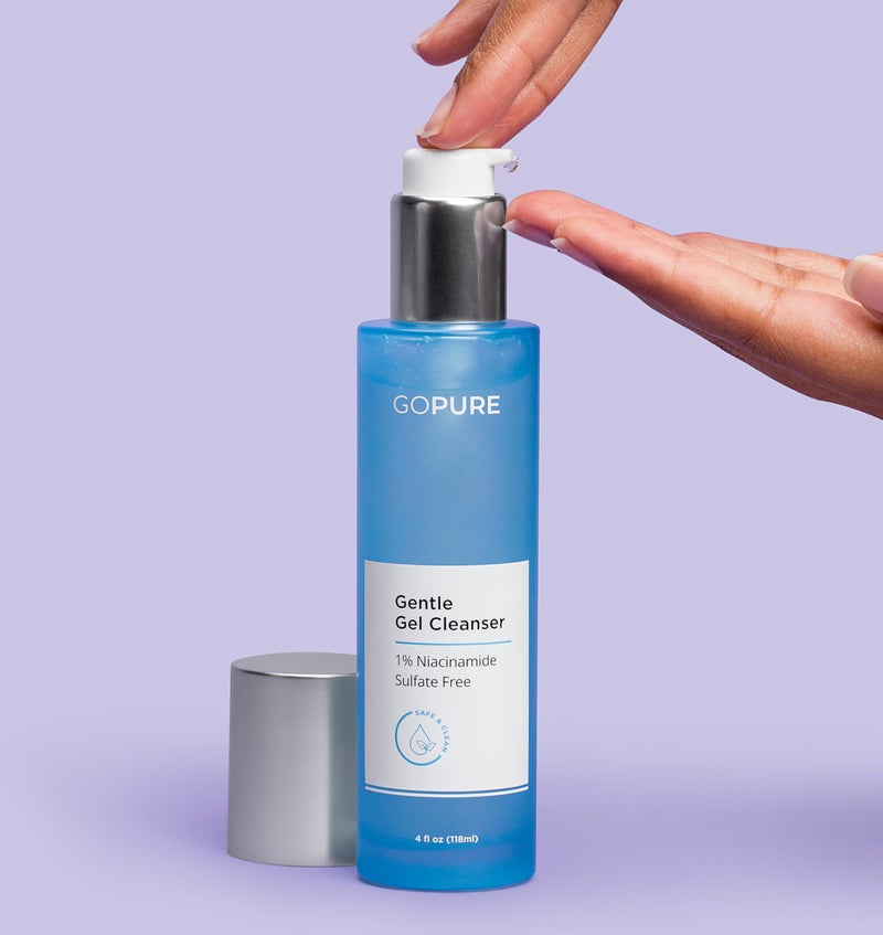 goPure Gentle Gel Cleanser - Visibly Brightens the Look of Skin, Gently Cleanses and Clarifies the Appearance, Sulfate-Free Vitamin C Cleanser, Great for All Skin Types - 4 oz. - Image 4