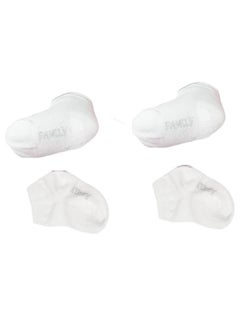 Generic Chemical-Free Socks for Newborns – 4 Pieces for Your Baby with Confidence! (White)  - Image 1