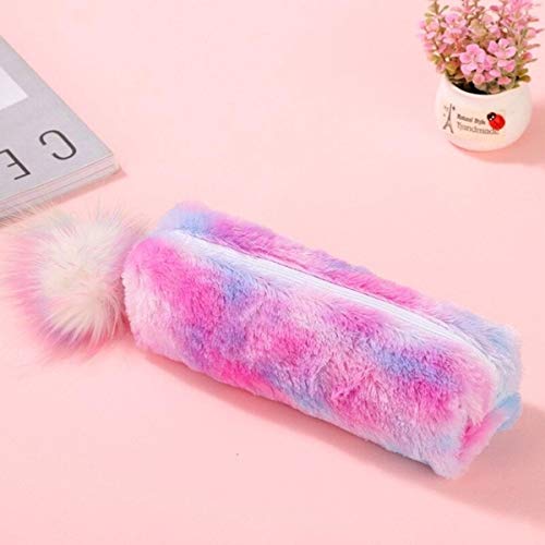 SILLYME Cute Unicorn Fur Pencil Pouch For Girls Stationery Case, Assorted Design (Multicolor) - Image 2