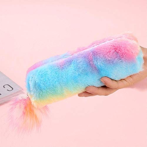 SILLYME Cute Unicorn Fur Pencil Pouch For Girls Stationery Case, Assorted Design (Multicolor) - Image 4