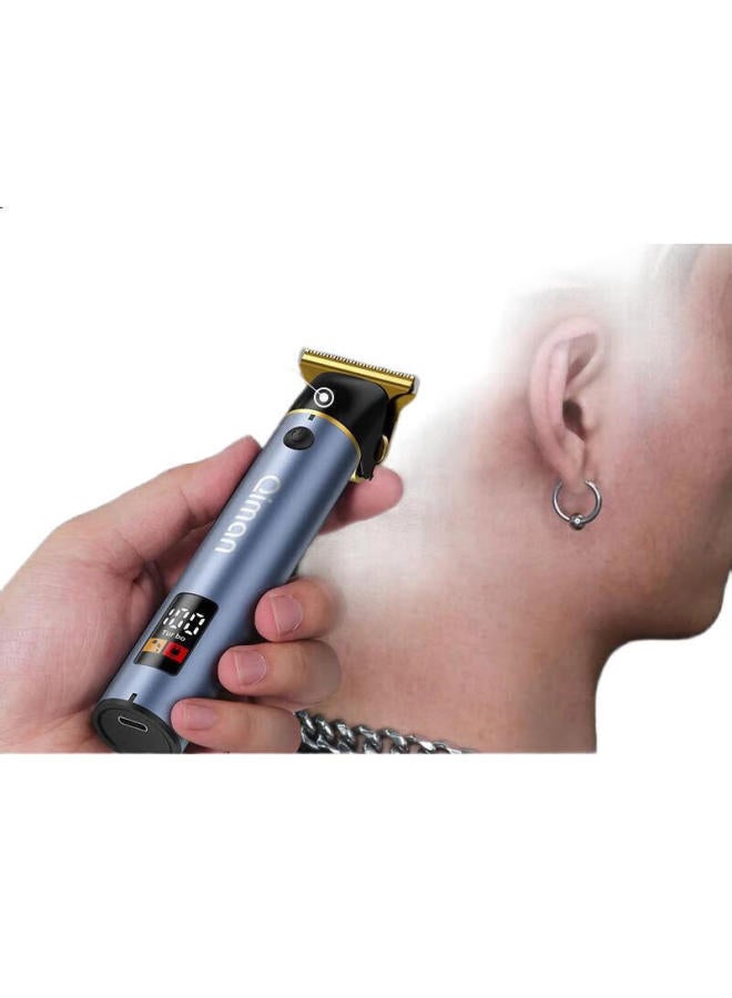 Qiman Hair Clipper, Shaved Head Carving, Adult And Children'S Electric Trimmer, Self-Service Hairless Head Tool, Electric Hair Cutting Trimmer, Marking And Trimming Electric Clipper, Haircutting Tool Qm2000 - Image 1