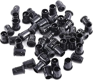 Walfront Walfront 50PCS Nylon Black Lamp Socket Light Emitting Diode Holder Clip Display Panel LED Light Mounting Holders  - Image 1