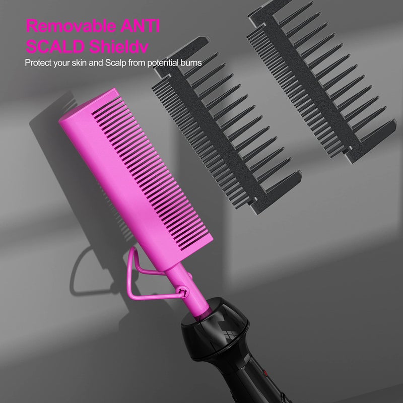 Dan Technology Mini Hot Pressing Comb 450â„‰ Dual Voltage Electric Straightener for Wigs and Natural Black Hair - Travel & Home Use - Image 5
