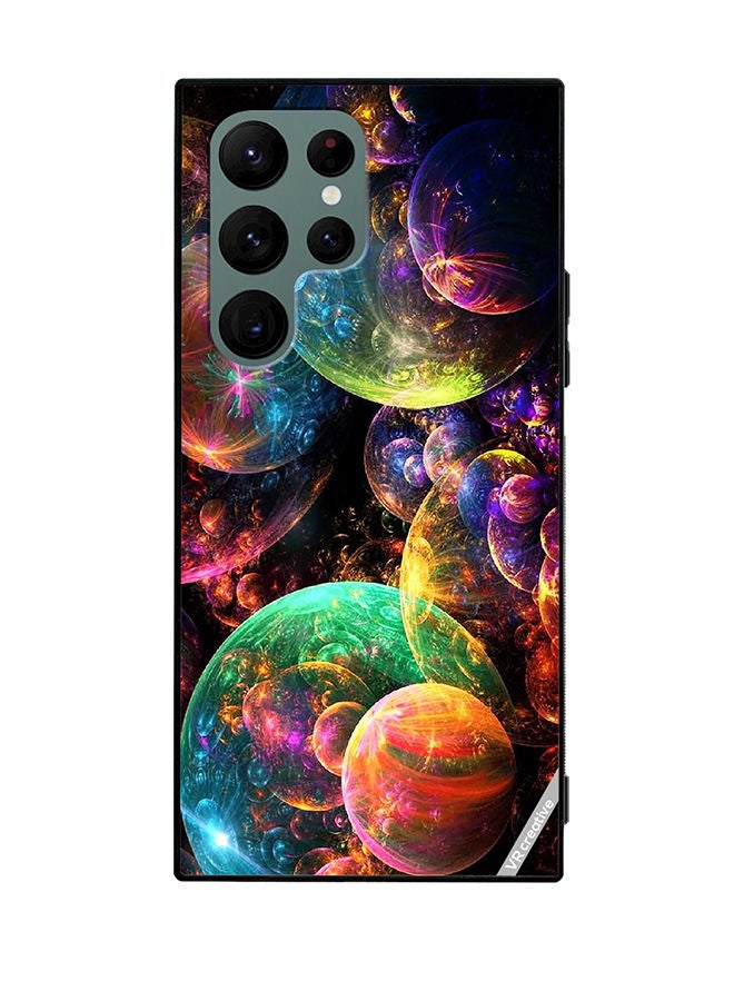 VR CREATIVE Protective Case Cover For Samsung Galaxy S22 Ultra 5G Galaxy Design Multicolour - Image 1