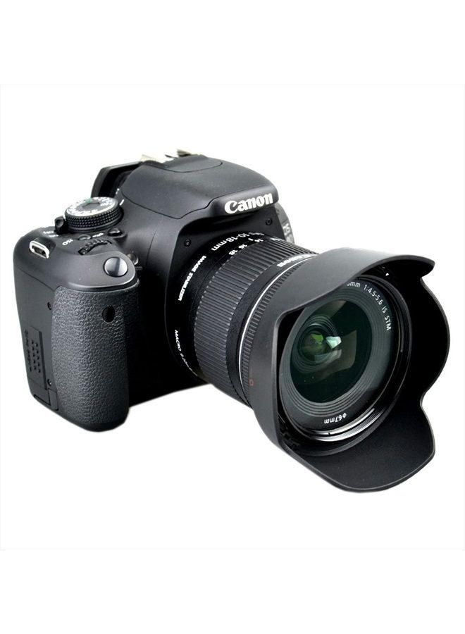 JJC LH-73C Lens Hood Shade for Canon EF-S 10-18mm f/4.5-5.6 is STM Lens Replaces EW-73C (Black) - Image 4