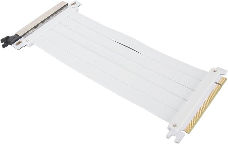 Yosoo PCIE 4 0 X16 Riser Cable 30cm White High Shielding 180 Degree Flexible - Image 3