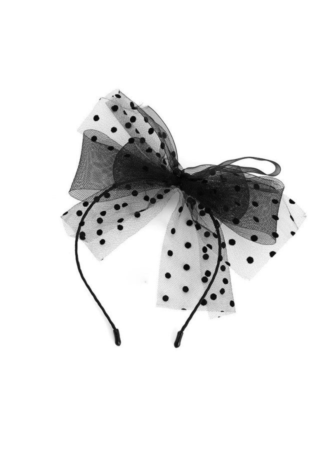 Halloween Headband Black Prom Mask Halloween Costume Accessories Cute Fancy Headwear for Girls & Women - Image 3