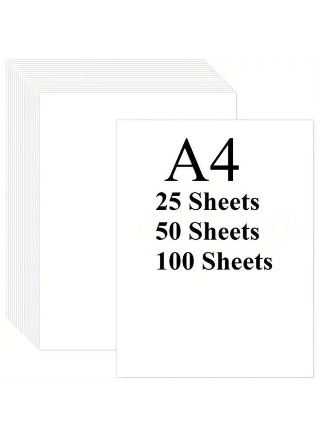 100 ورقة ورق طباعة A4 نهائيات سلسة للطباعة المكتبية مسودات الطلاب المشاريع الفنية - Image 2