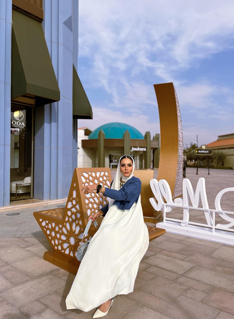 شي براند كيمونو بطبقات من القطن والكتان  - Image 1