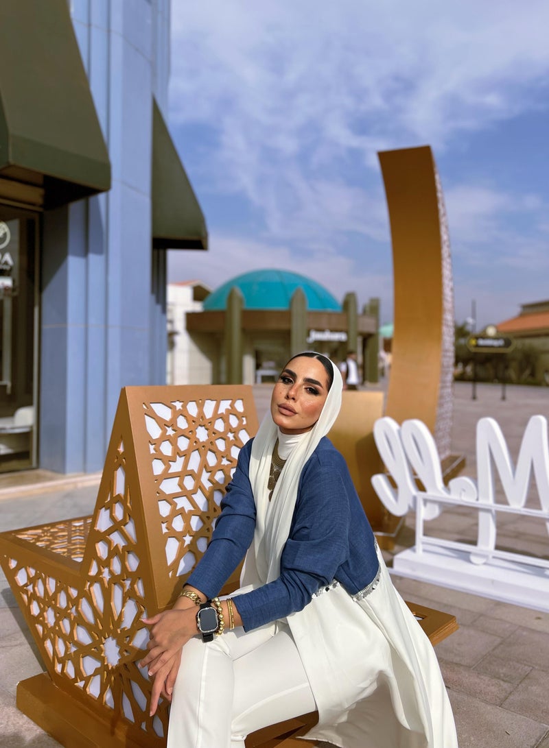 شي براند كيمونو بطبقات من القطن والكتان  - Image 3
