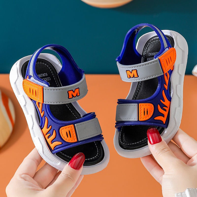 Boys Sandals 2025 New Trbottomy Summer Medium and Large Children Soft Sole Handsome Children's Baby Boys Beach Shoes - Image 5