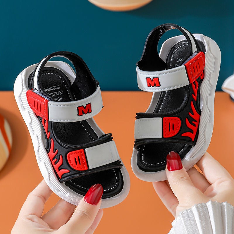 Boys Sandals 2025 New Trbottomy Summer Medium and Large Children Soft Sole Handsome Children's Baby Boys Beach Shoes - Image 4