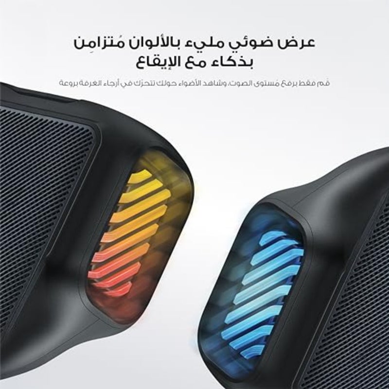 مكبر صوت Boom 2 خارجي، 80 وات، مضخم صوت، BassUp 2.0، وقت تشغيل 24 ساعة، IPX7 مقاوم للماء، قابل للطفو، أضواء RGB، USB-C، Custom EQ، بلوتوث 5.3، محمول للخارج، والتخييم، والشاطئ، والفناء الخلفي - Image 4