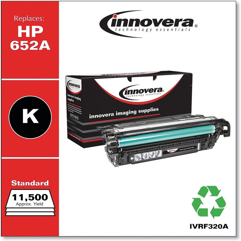 Innovera IVRF320A 11500 PageYield Remanufactured Toner Replacement for 652A CF320A  Black - Image 2
